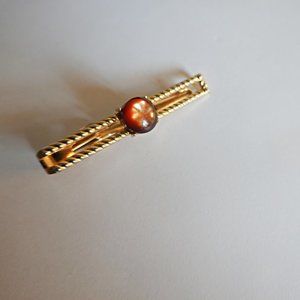 Vintage Brown Stone Tie Bar